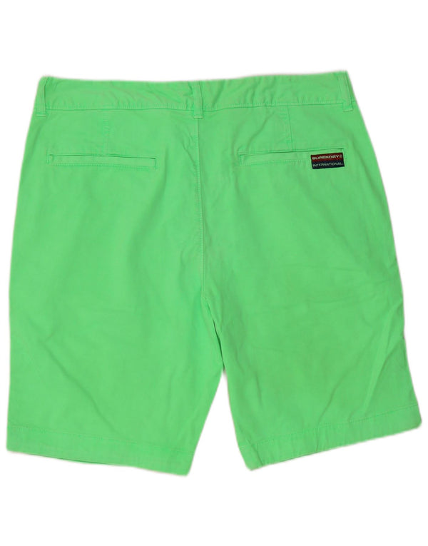 Superdry Mens Chino Shorts Large W36 Green Cotton