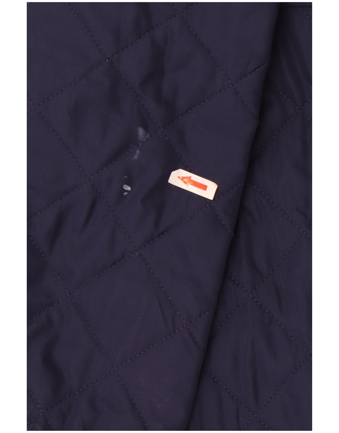 Monsoon Dame Quiltet Overfrakke UK 10 Lille Blå Polyester