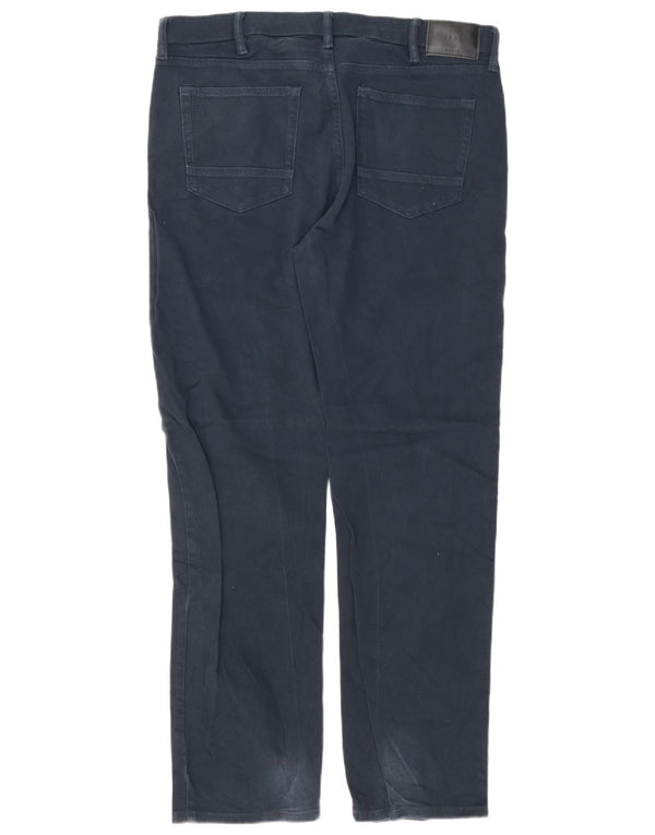 Marks & Spencer Straight Jeans til mænd W36 L33 Marineblå bomuld