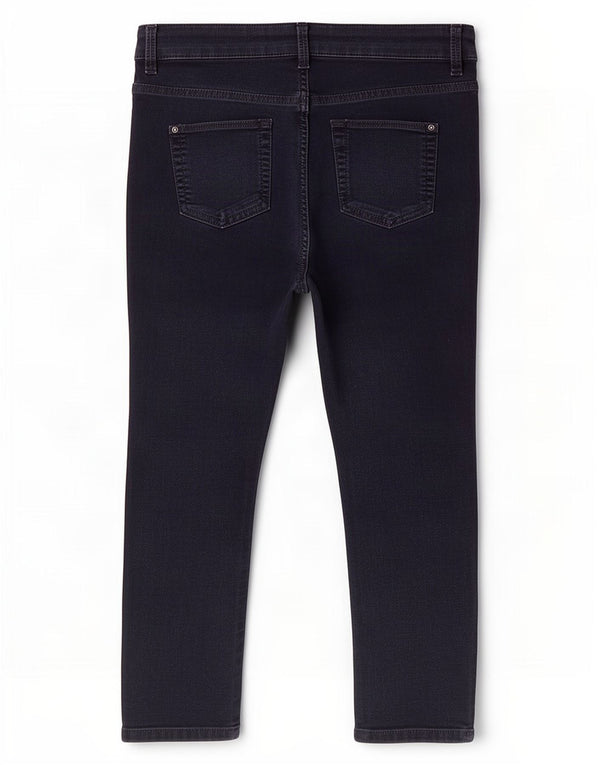 Marks & Spencer Dame Capri Skinny Jeans UK 10 Small W28 L21 Navy Blue