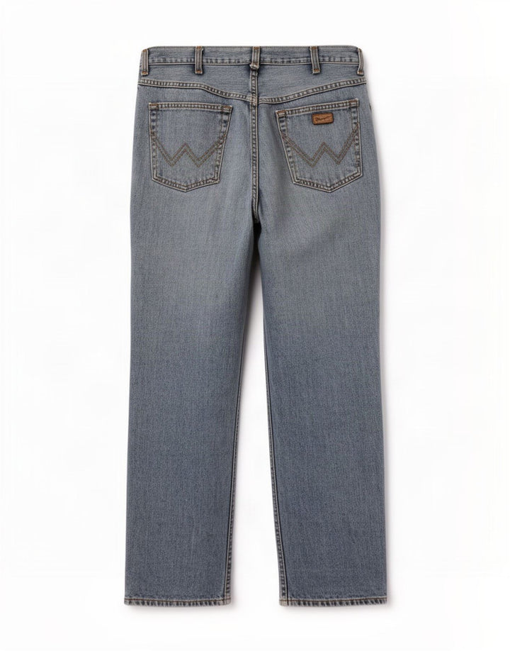 Wrangler Herre Ohio Straight Jeans W38 L30 Blå Bomuld