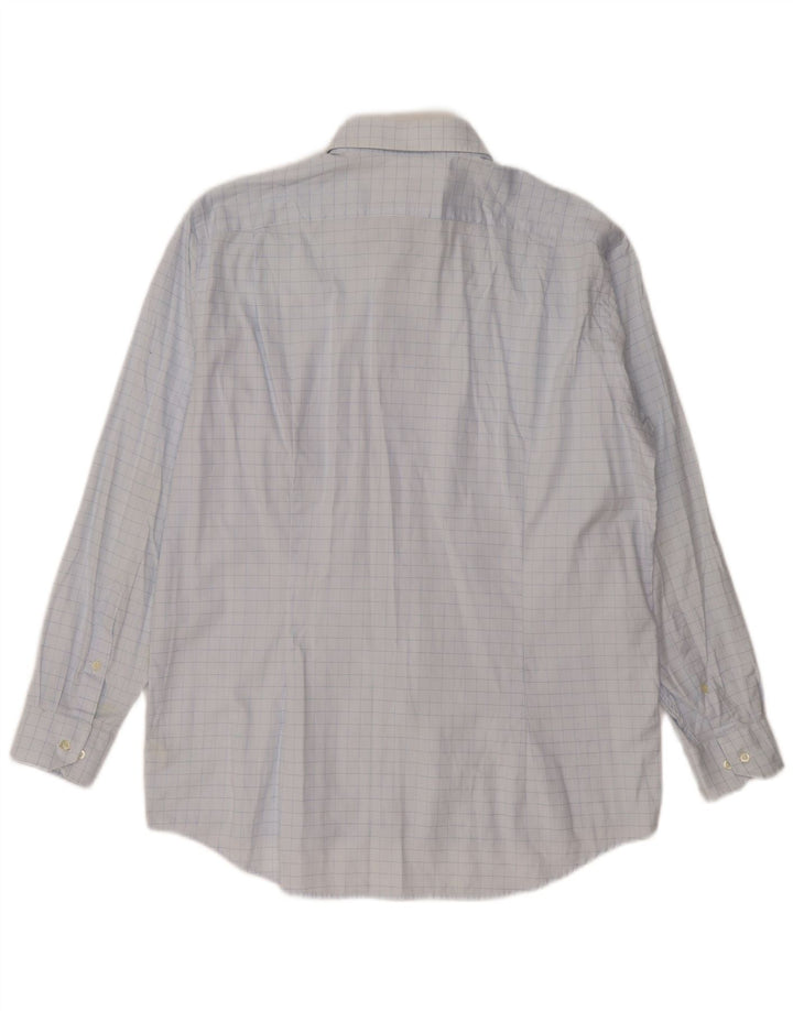 LACOSTE Herreskjorte str. 41 Stor blå ternet bomuld