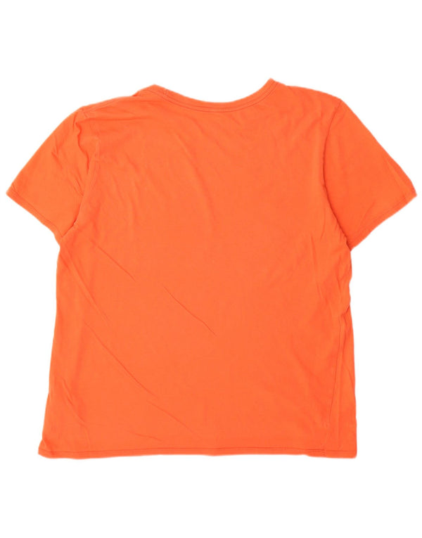 Nike grafisk T-shirt top til mænd, stor orange bomuld