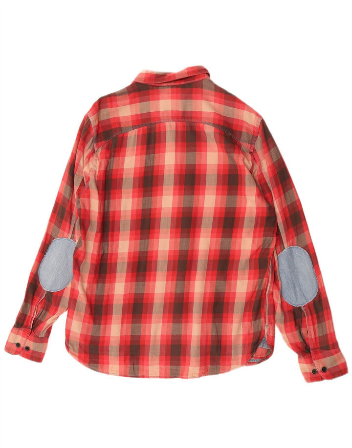 Levi's herre flannelskjorte stor rød ternet bomuld