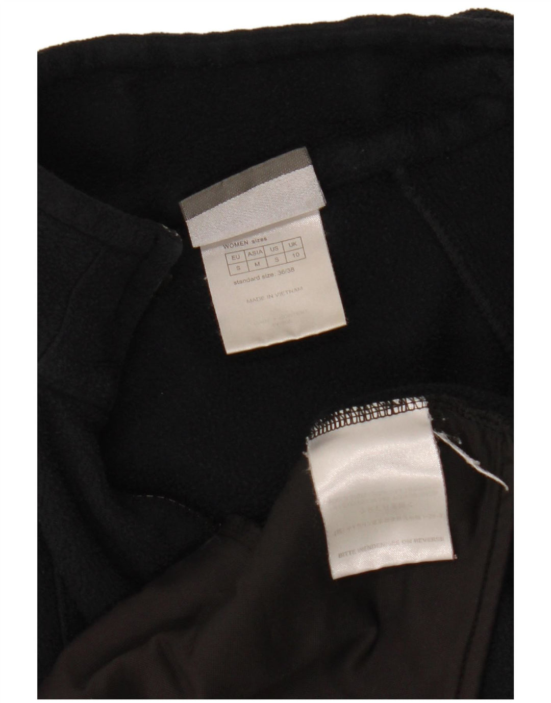 Jack Wolfskin Dame Fleecejakke UK 10 Small Black Polyester