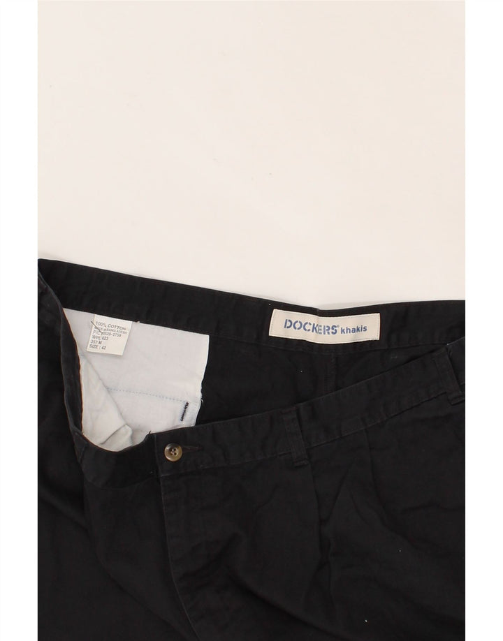 DOCKERS Mens Chino Shorts W42 2XL Black Cotton Vintage Dockers and Second-Hand Dockers from Messina Hembry 
