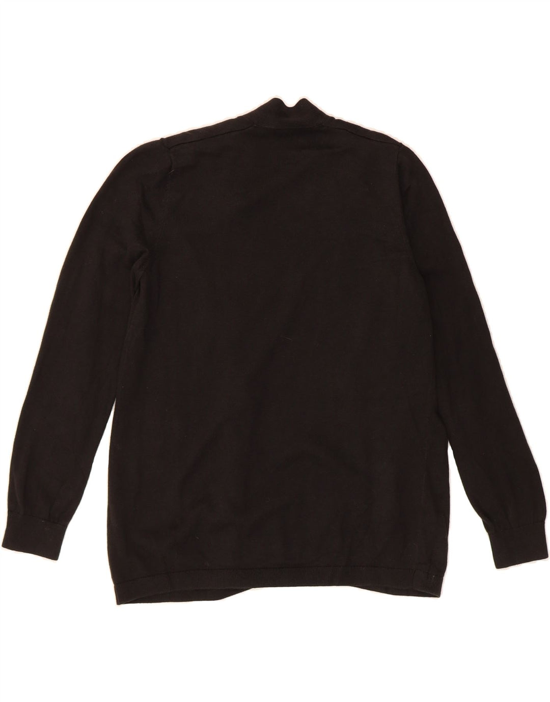 L.L.BEAN Womens Open Cardigan Sweater UK 10 Small Black Cotton Vintage L.L.Bean and Second-Hand L.L.Bean from Messina Hembry 