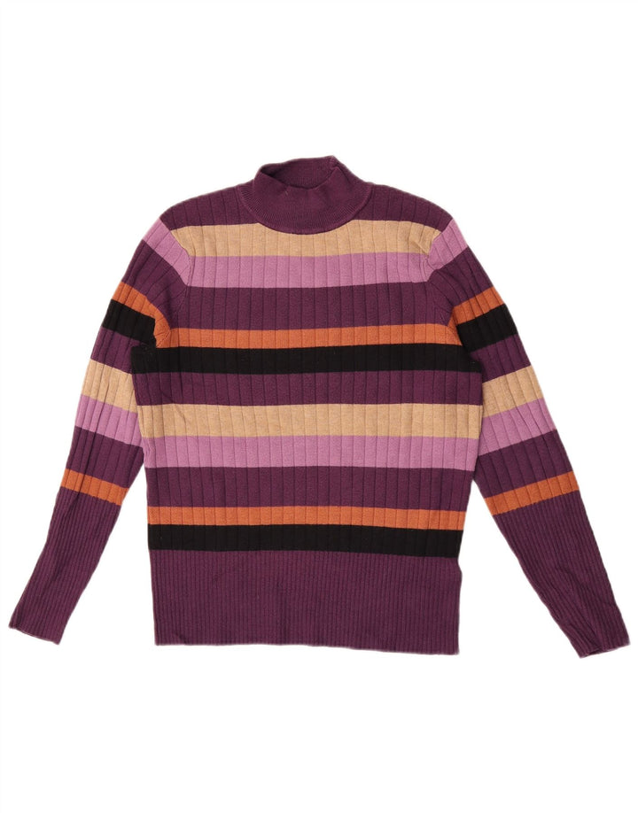 Marks & Spencer Dame Turtle Neck Sweater UK 12 Medium Purple