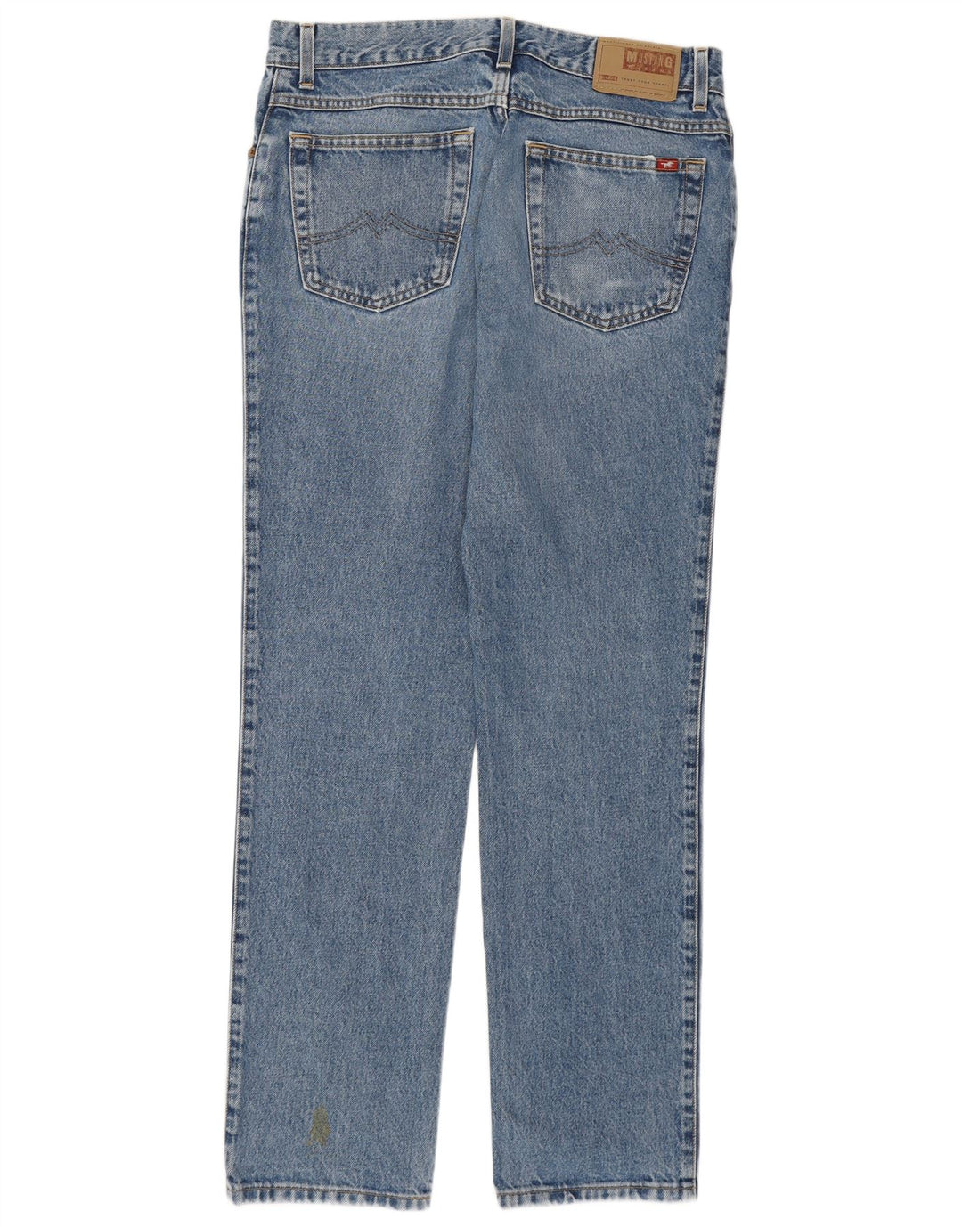 MUSTANG Straight Jeans til mænd W33 L30 Blå Bomuld