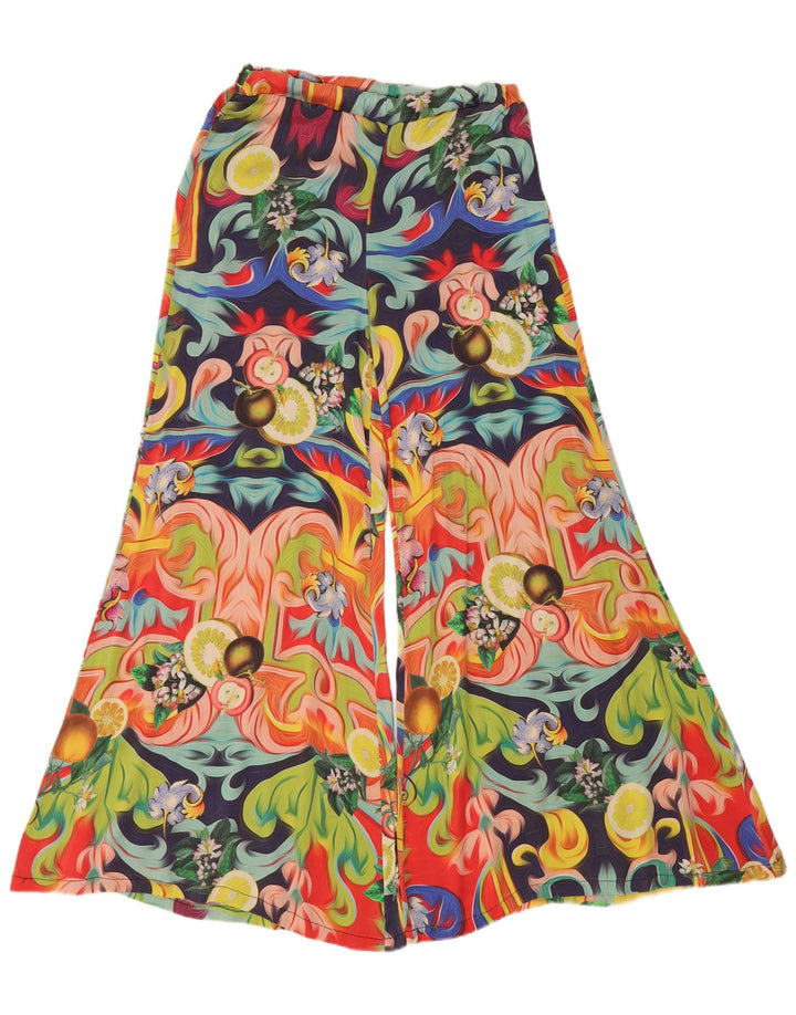 Vintage kvinders abstrakt mønster Flare bukser Small W26 L29 Multicolored