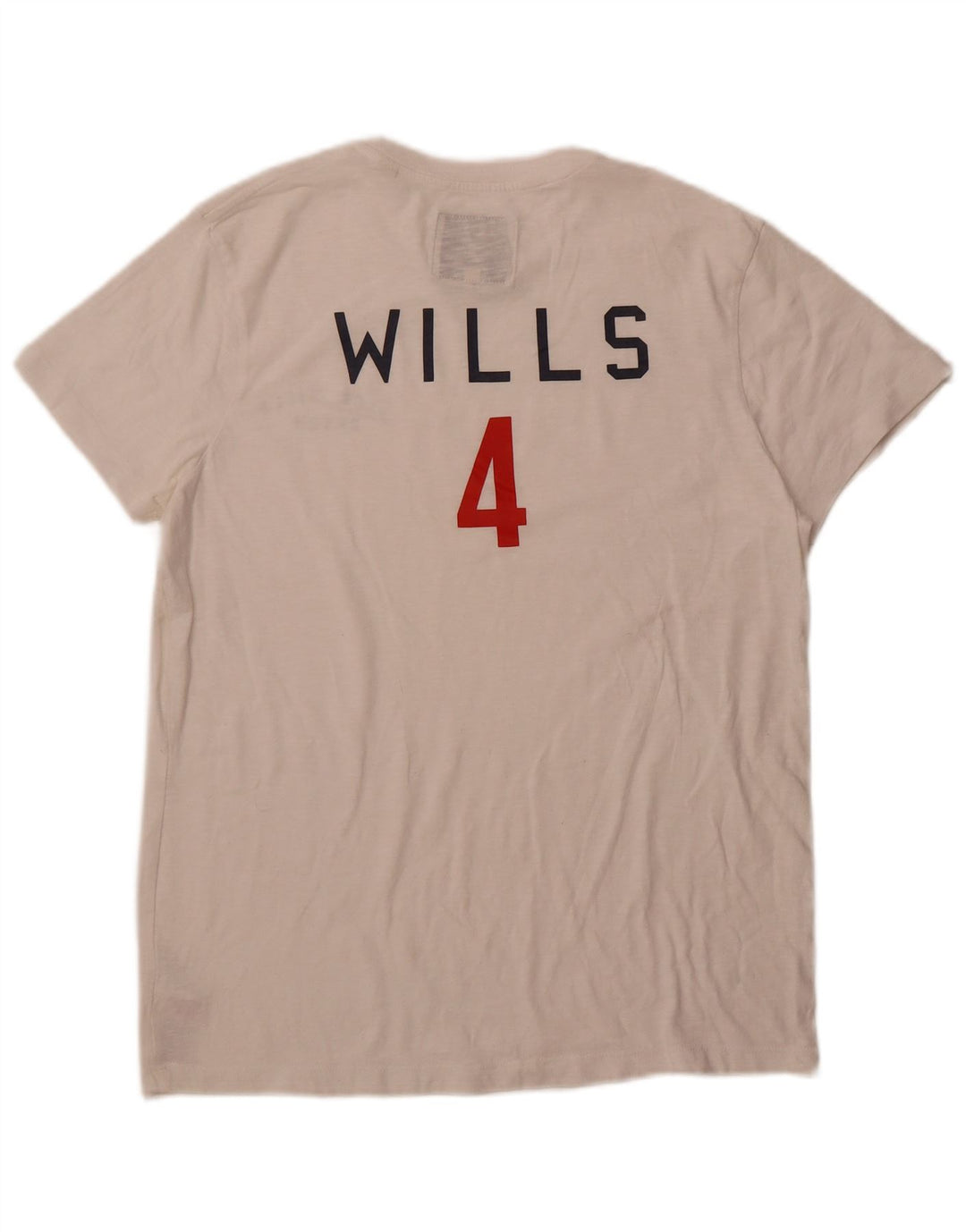 JACK WILLS Herre Grafisk T-Shirt Top Stor Hvid Bomuld