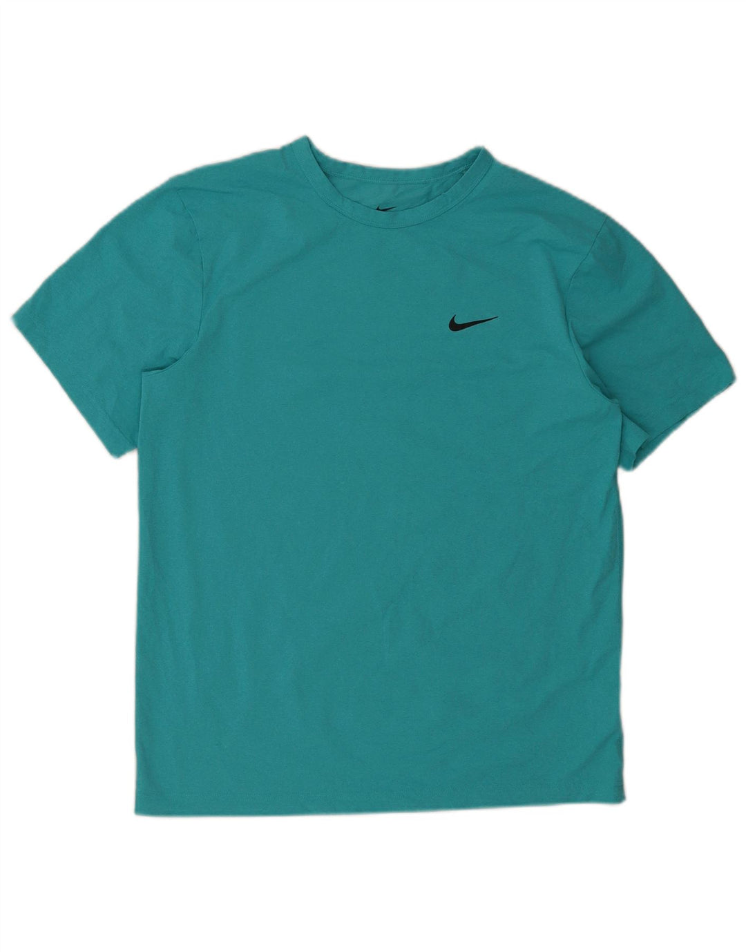 Nike Herre Dri Fit T-shirt Top Medium turkis polyester