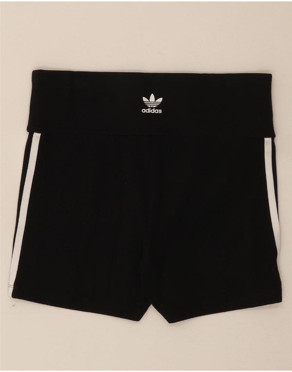 Adidas sportsshorts til kvinder UK 12/14 medium sort bomuld