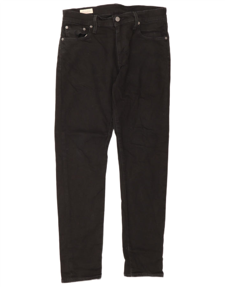 Levi's Slim Jeans til mænd W30 L30 sort bomuld