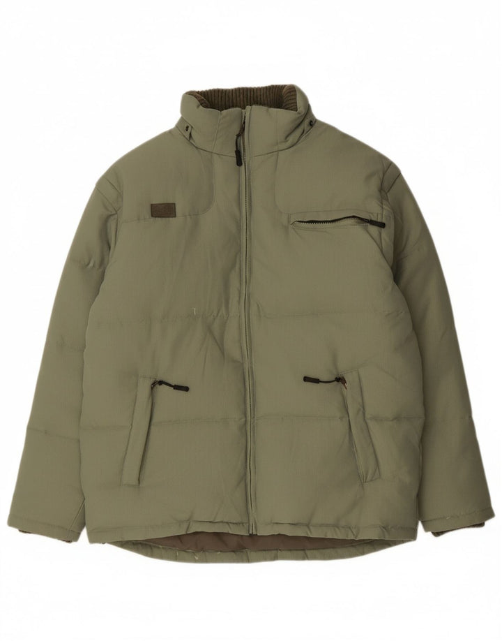 FILA Mens Padded Jacket UK 40 Large Green Polyamide