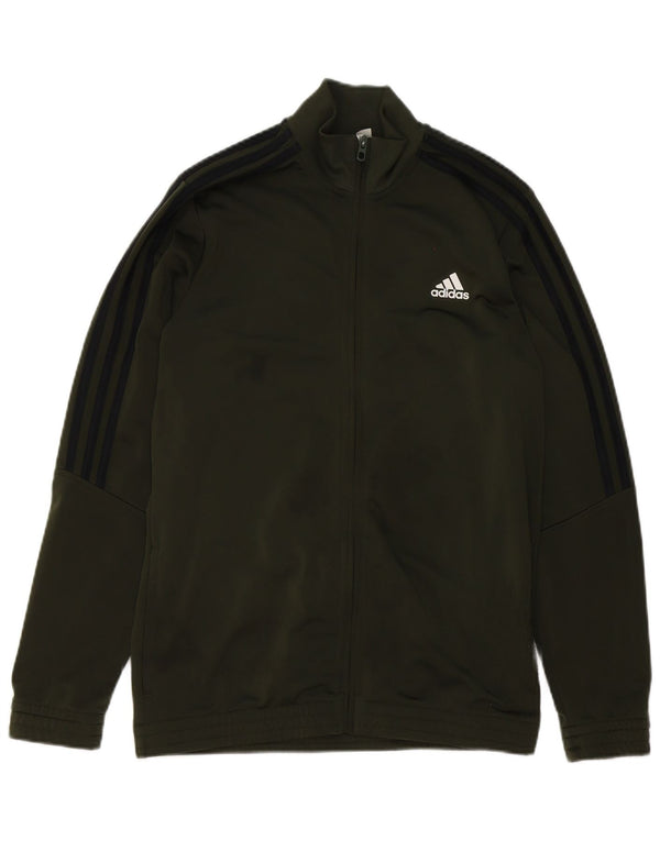 Adidas Drenge Træningsdragt Topjakke 15-16 År Grøn Polyester