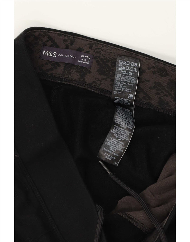 Marks & Spencer Træningsdragtsbukser til kvinder UK 10 Small Black Bomuld