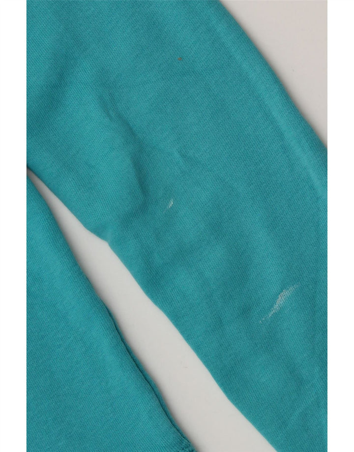Nike Dame Grafisk Oversized Sweatshirt Jumper UK 6 XS Blå Bomuld