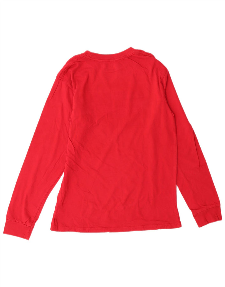 Vans Drenge Grafisk Top Langærmet 12-13 År Stor Rød Bomuld