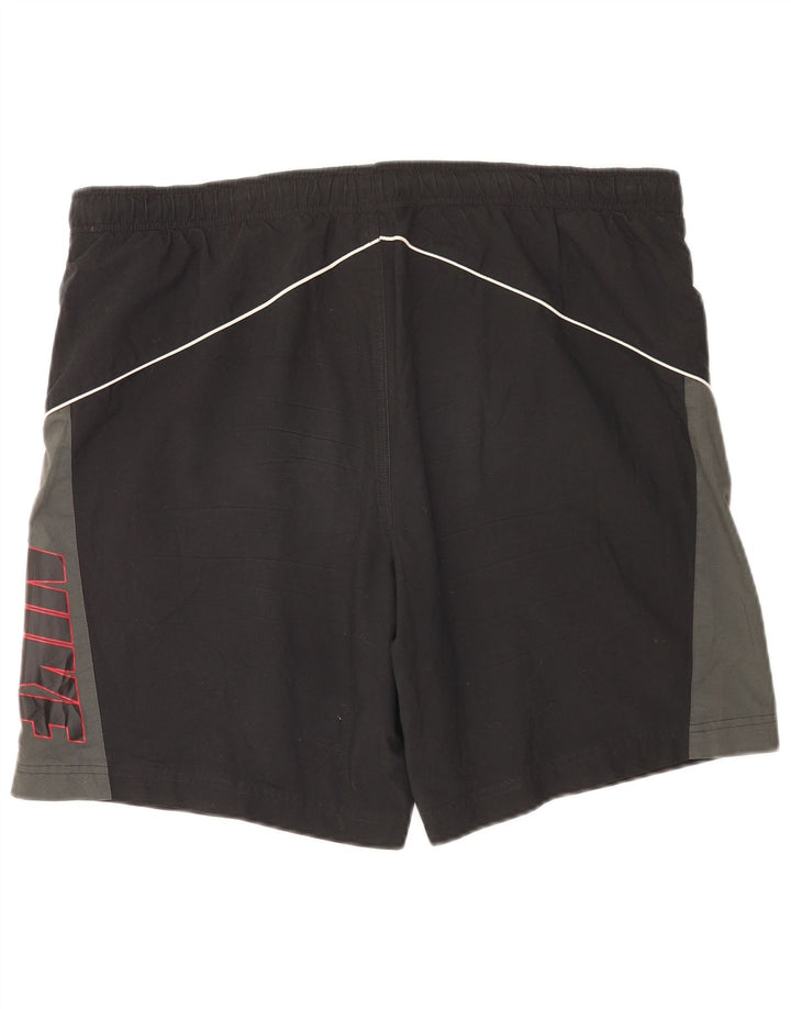 Nike grafiske sportsshorts til mænd, store sorte Colourblock Polyester