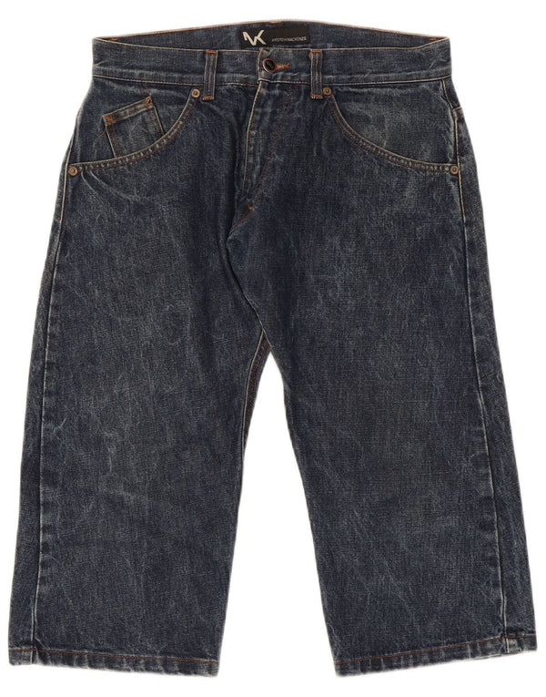 Andrew Mackenzie Herre Grafiske Capri Jeans IT 48 Medium W30 L20 Blå Bomuld