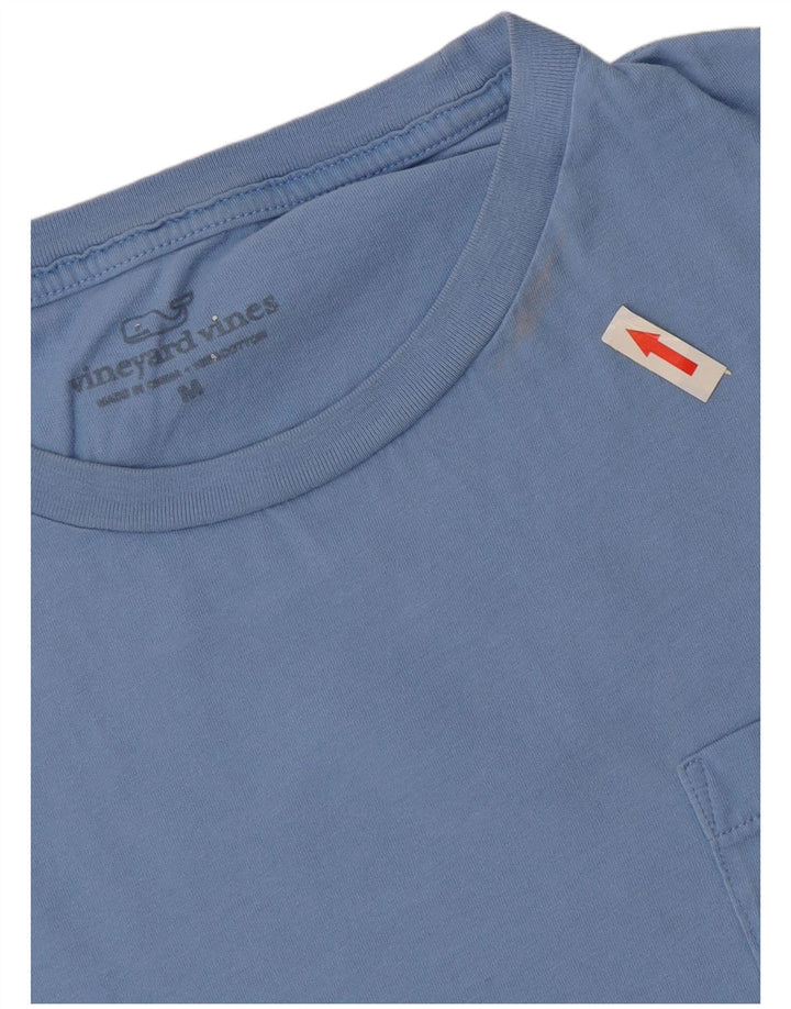Vineyard Vines Herre grafisk T-shirt Top Medium Blue Bomuld