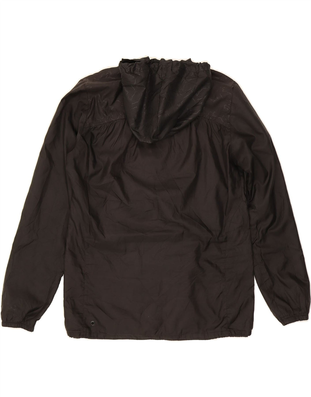 PUMA Womens Hooded Rain Jacket UK 14 Large  Black Vintage Puma and Second-Hand Puma from Messina Hembry 