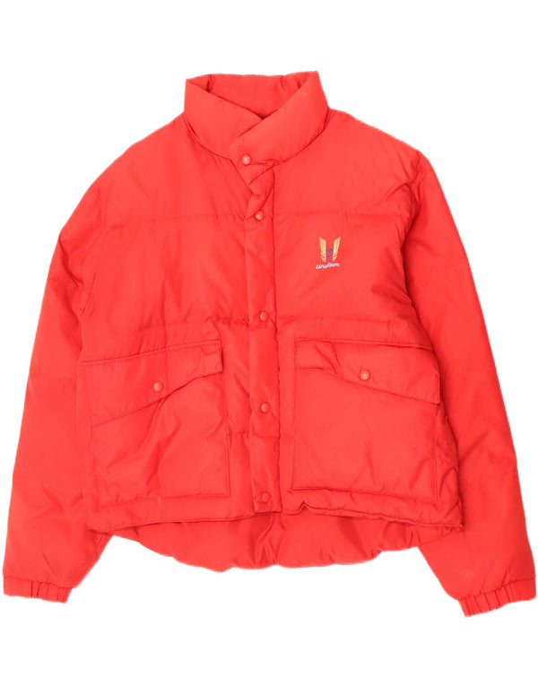 Uniform Herre USA grafisk polstret jakke UK 42 XL Rød