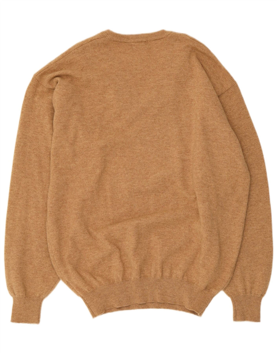 Massimo Dutti Herre V-hals sweater XL Beige Uld