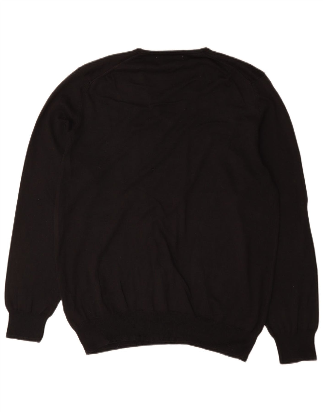 Zara Herre V-hals sweater Stor sort bomuld