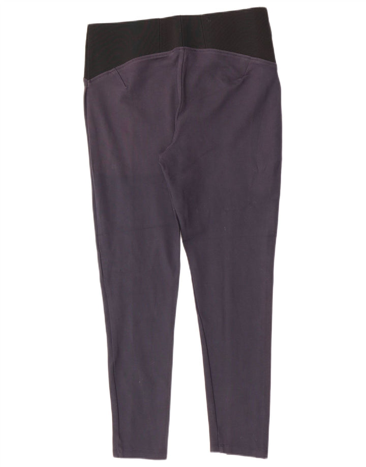 Marks & Spencer Dame Leggings UK 14 Medium Navy Blue Viscose