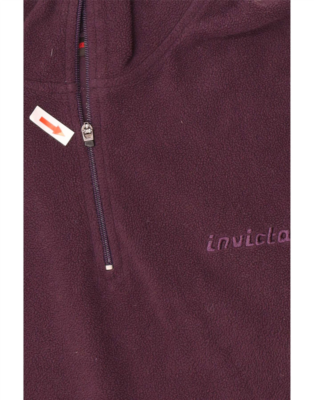 Invicta Fleece Jumper med lynlås til kvinder UK 14 Medium Lilla Polyester