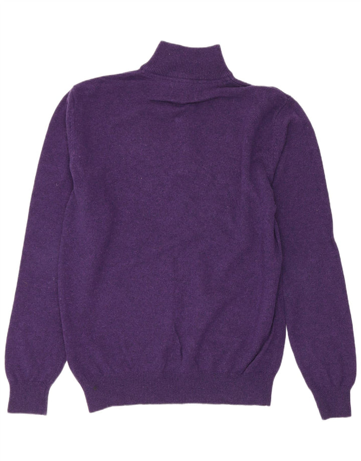 Schoffel Herre Zip Neck Jumper Sweater Medium Lilla Lammeuld
