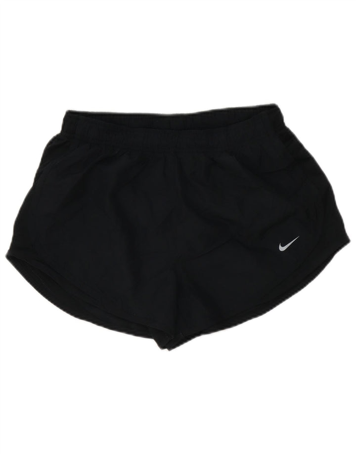 NIKE Dri Fit sportsshorts til kvinder UK 14 Medium Black Polyester