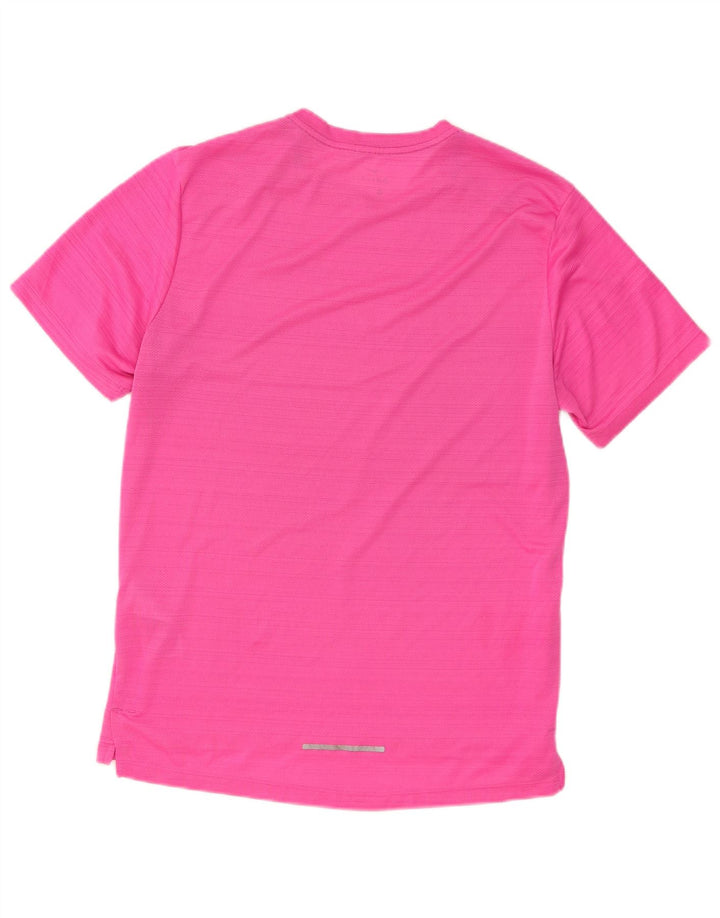 Nike Herre Dri Fit T-shirt Top Medium Pink Polyester