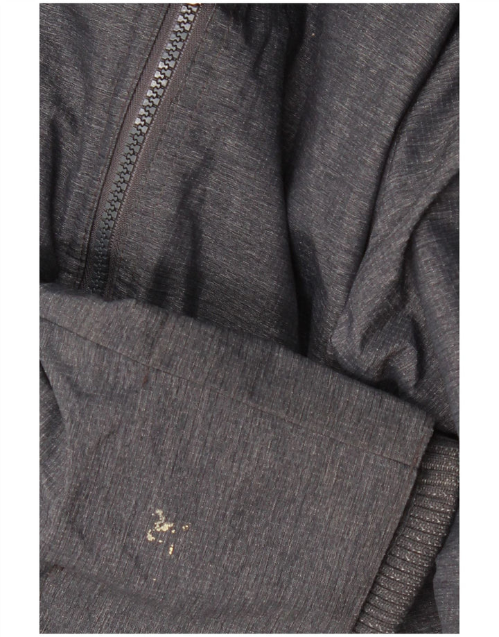 SUPERDRY Dame Windcheater Grafisk Windbreaker Jacket UK 16 Large Grey