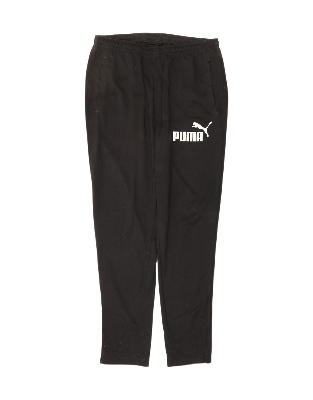 PUMA Mens Graphic Tracksuit Trousers Medium  Black Polyester