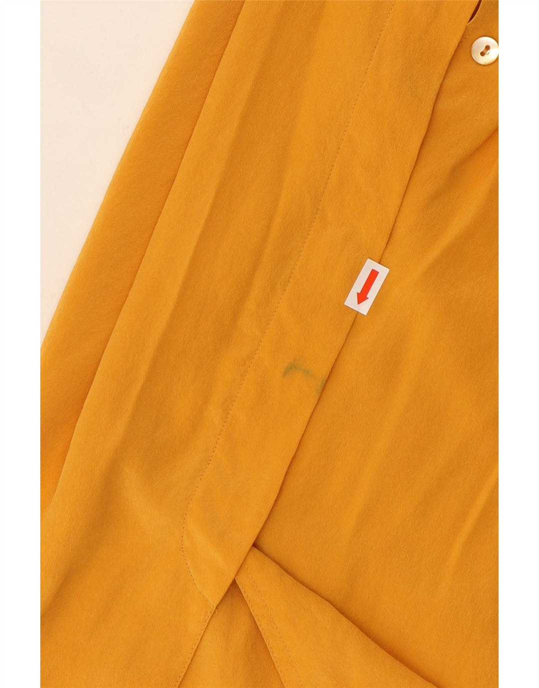 LES COPAINS Womens Shirt Blouse UK 18 XL Yellow Silk