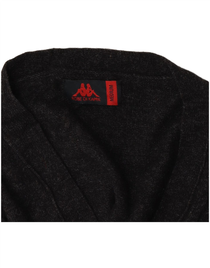 Robe Di Kappa herre cardigan sweater mellemgrå