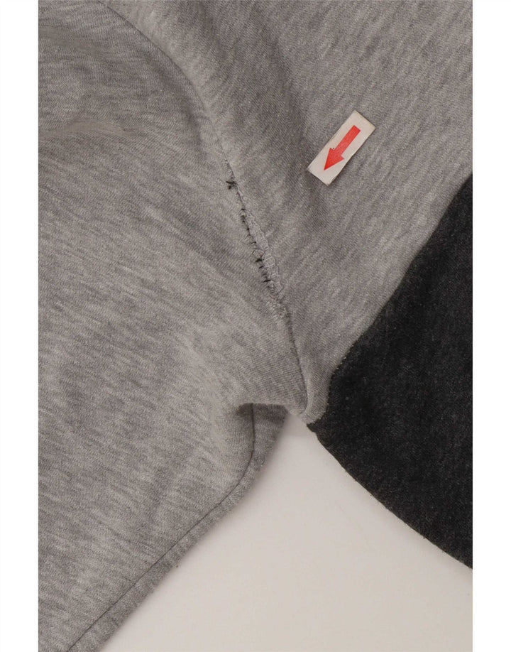 Fila Herre Sweatshirt Jumper Stor Grå Colourblock Bomuld