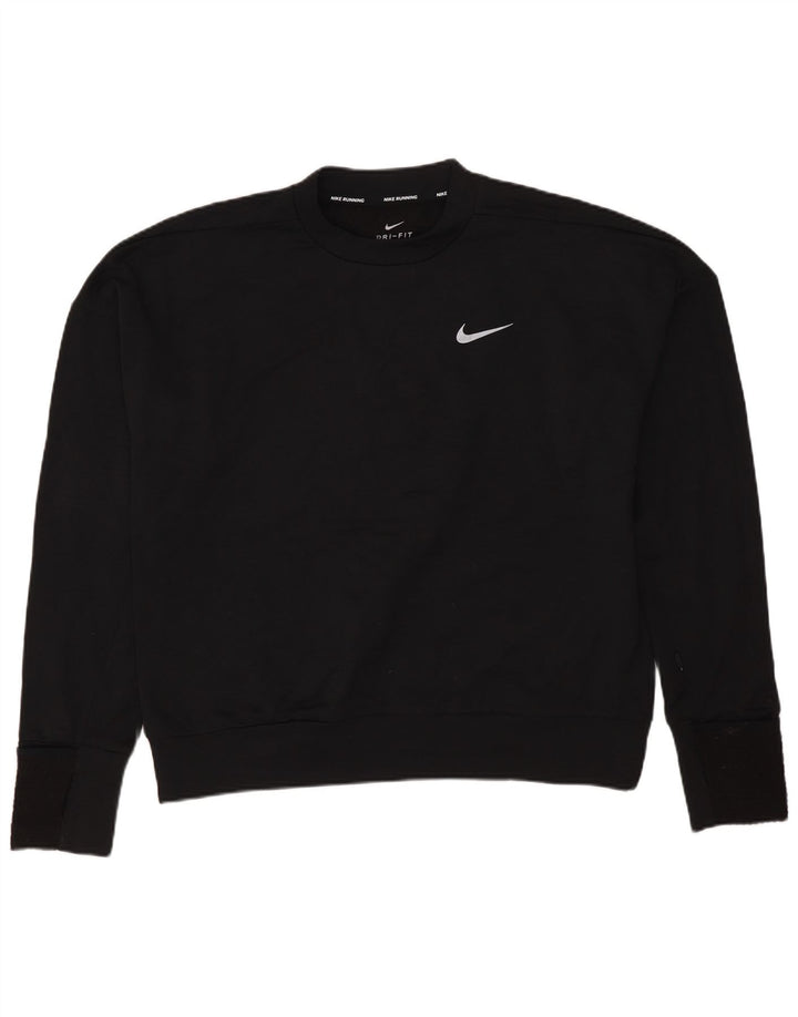 Nike Herre Dri Fit Loose Fit Sweatshirt Jumper XS Sort Polyester