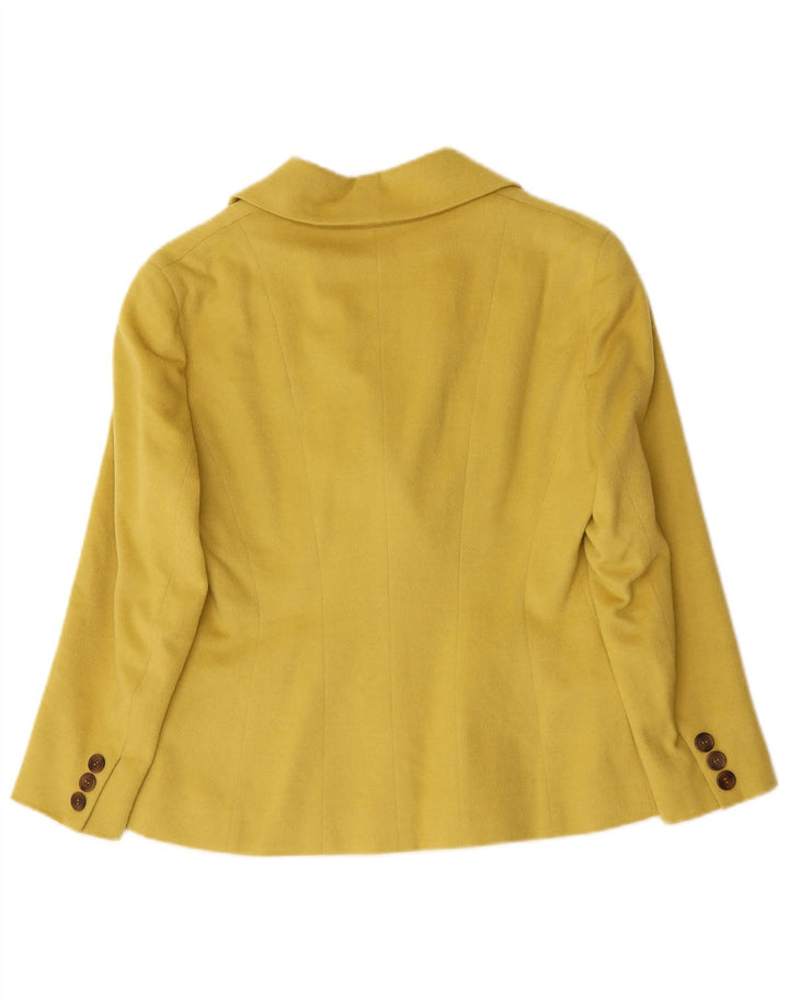Trussardi Dame 3/4-ærmet blazerjakke IT 42 Medium Gul