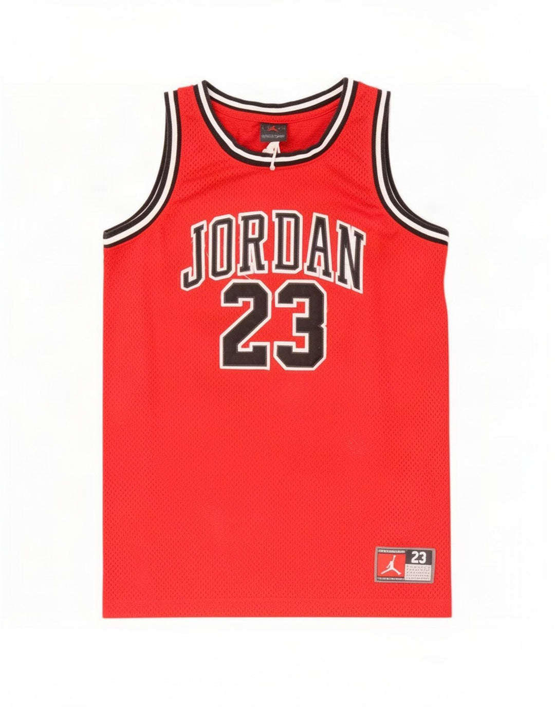 Jordan drenge grafisk vest top 12-13 år stor rød polyester