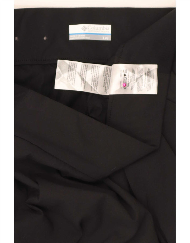 Columbia Dame Mini Nederdel Stor W34 Sort Nylon