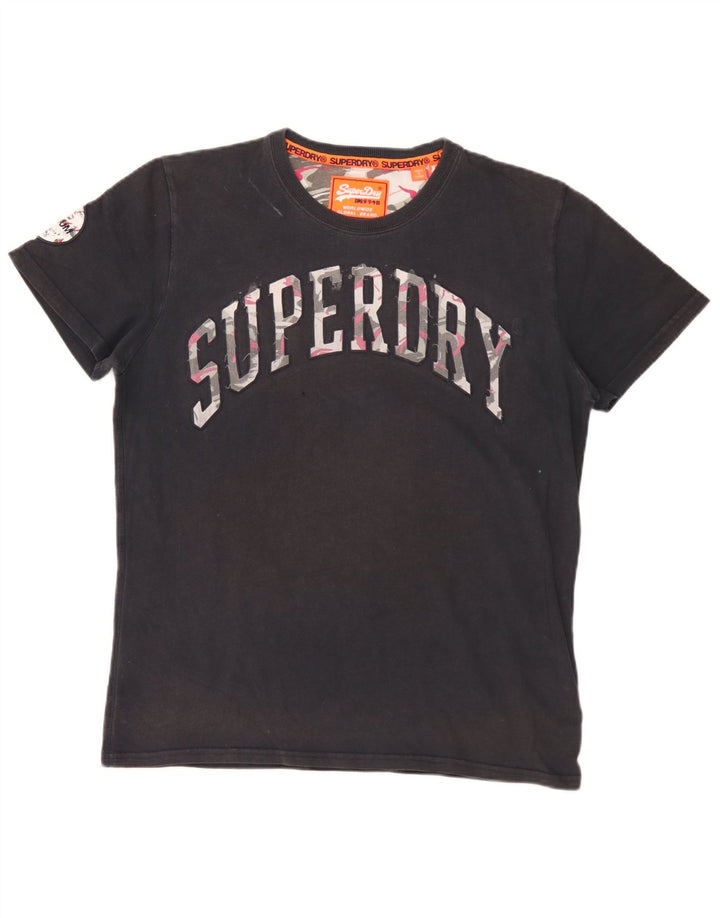Superdry Grafisk T-shirt top til mænd XL sort bomuld