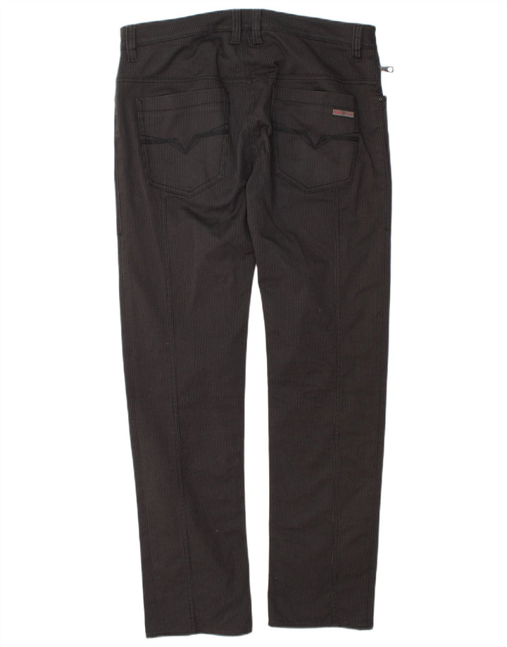 Guess Straight Jeans til mænd W33 L32 sort stribet bomuld
