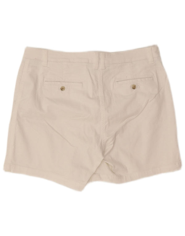 Joules Chino Shorts til kvinder UK 14 Large W34 White Bomuld
