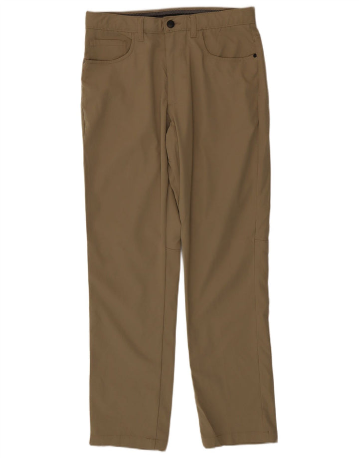 Lee Straight Casual Bukser til mænd W32 L32 Beige Polyester
