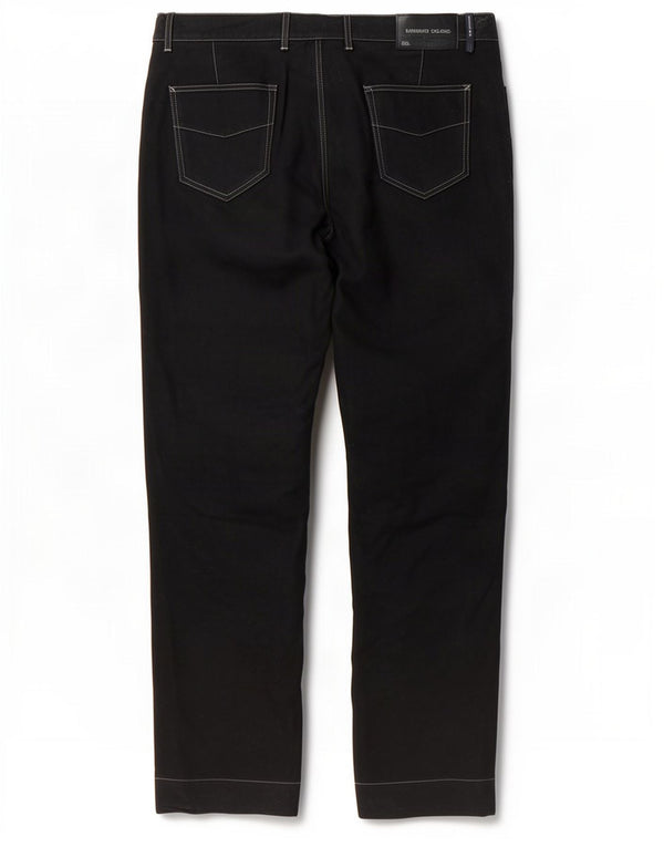 Trussardi Straight Chino Bukser IT 52 XL W36 L34 Sort Bomuld