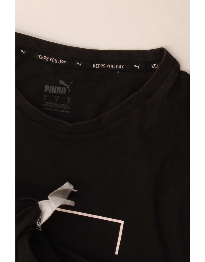 Puma Herre Grafisk T-Shirt Top Lille Sort